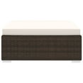 thumbnail image 4 of vidaXL Outdoor Wicker Ottoman Wicker Ottoman Seat with Cushion Poly Rattan, 4 of 17