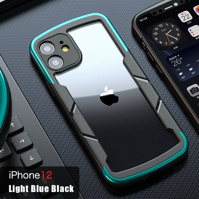 Funda protectora anticaída para teléfono iPhone 13 12 11 Pro Max Mini X XR XS SE 2020 6 6S 7 8 Plus, funda transparente a prueba de golpes para cámara Tan Jianjun unisex