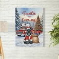thumbnail image 2 of Santa is Coming Schnauzer Merry Christmas Xmas Noel Truck Tree Vertical Matte Canvas Poster Miniature Schnauzer Dog Lover Wall Art Home Decor - 02023, 2 of 5