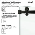 thumbnail image 3 of Cozy 48"x 76" Frameless Single Slide Shower Door 3/8"Tempered Square, 3 of 11