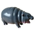 thumbnail image 5 of sunsanly Moo Deng Hippo Figure Small Hippo Resin Figurine Tabletop Hippopotamus Sculpture Home Furnishing Decoration for Bookshelf Bedroom, 5 of 8