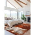 thumbnail image 2 of Abstract Collage Theme Area Rug for Bedroom 5x7 Ft Vintage Red Oil Painting Texture Super Soft fuzzy Throw Rug Non-Slip Fluffy Plush Indoor Floor Carpet for Living Room Nursery Home Decor, 2 of 8