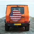 thumbnail image 6 of Susaid America Flag Glitter Print Tire Covers,Waterproof Anti-UV Snow Sun Rain Tire Covers for RV,Truck, SUV, Trailer, Camper-14 inch, 6 of 6