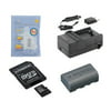 JVC Everio GZ-MG230 Camcorder Accessory Kit includes: SDBNVF808 Battery, SDM-180 Charger, ZELCKSG Care & Cleaning, N66520 Memory Card