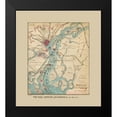 thumbnail image 2 of Sneden 12x13 Black Modern Framed Museum Art Print Titled - Savannah Georgia Defences - Sneden 1864, 2 of 5