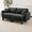 Dark Gray, variant on Boucle Fabric Loveseat Sofa with Distinctive Shell-shaped Armrests,2-Seater Couch with 2 Soft Pillows,Thickened Cushions and Cylindrical Legs,Small Couch for Living Room Bedroom Office,Dark Gray