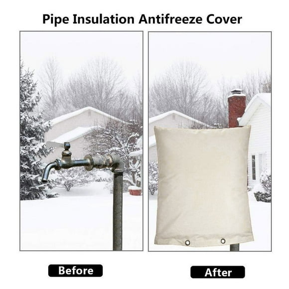 Outdoor Faucet Covers for Winter, Large Water Pipe Protection Faucet Cover Faucet Protection, Outdoor Faucet Cover, White, 15.7*19.7in
