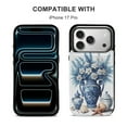 thumbnail image 5 of Blue Floral Vase Set Leather Wallet Case for iPhone 15 Wallet Case Card Holder Flip, 5 of 8
