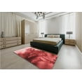 thumbnail image 5 of Ahgly Company Machine Washable Indoor Round Transitional Pastel Red Pink Area Rugs, 3' Round, 5 of 7