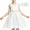 White, variant on Juslio Dresses Girls Round Neck Kids Flower Clothing Sleeveless Girl Dress