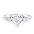 thumbnail image 4 of Rosec Jewels 2 Carat Lab Grown Diamond Heart Engagement Ring - EF-VS Quality Certified - Gift For Special Occasions, 925 Sterling Silver, US 4.00, 4 of 8