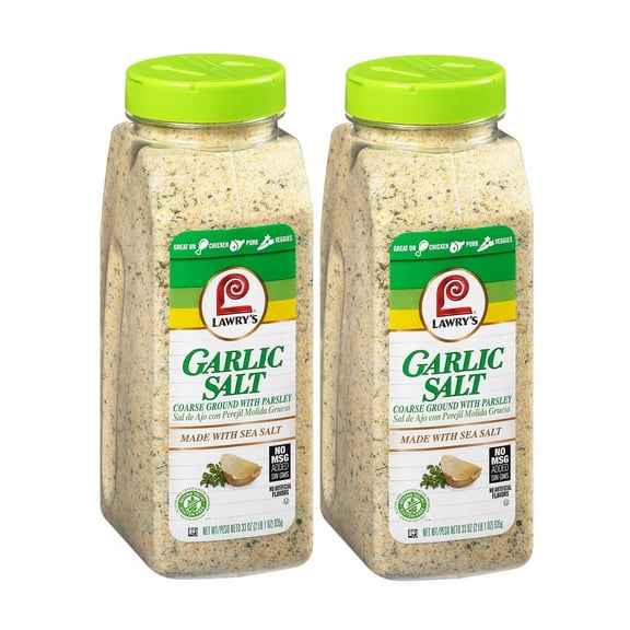 2 Pack | Lawry's Coarse Ground Garlic Salt with Parsley 33 Oz