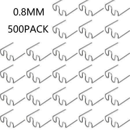 

Linjieee Dciustfhe 1000Pcs Staples For Hot Stapler Tool Wave Staples Bumper Bodywork 0.8 0.6mm S Wave Staples Car Fix