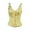 Gold, variant on Women's Solid Vest – Bone Structured Corset With Front Lacing And Side Zippers For Shaping