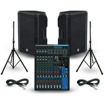 Yamaha MG12XU with DBR PA Package 15" Mains