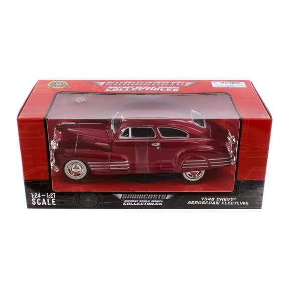 1948 Chevy Aerosedan Fleetline, Red - Showcasts 77266R - 1/24 Scale Diecast Model Car