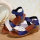 thumbnail image 5 of MKLEKYY Sandalias para Playa Mujer Sandalias de Punta Abierta para Mujer Sandalias de Cuña Romanas Con Nudo de Playa Zapatos de Moda Sandalias para Mujer, 5 of 5