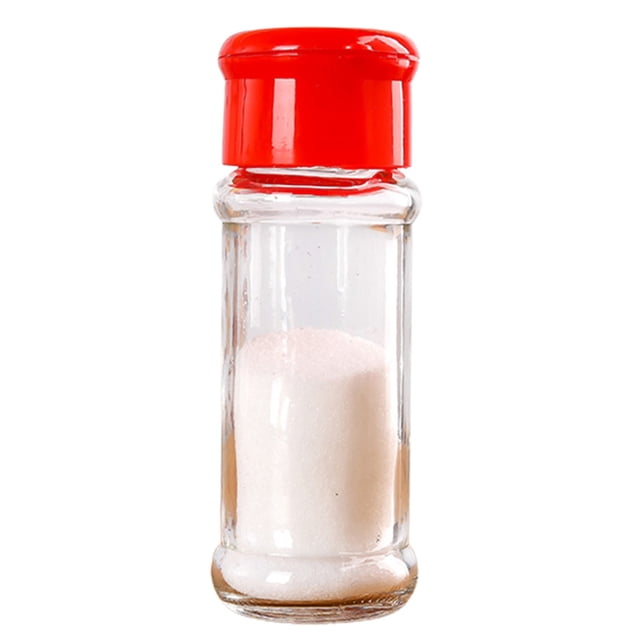 WHEANG Clear Plastic Jar With Shaker Lids Empty Jars Bottles Plastic Seasoning Containers For Storing Herbs And Seasoning Powders