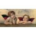thumbnail image 3 of Raffaello 18x11 Black Modern Framed Museum Art Print Titled - Angeli - Madonna Sistina, 3 of 5