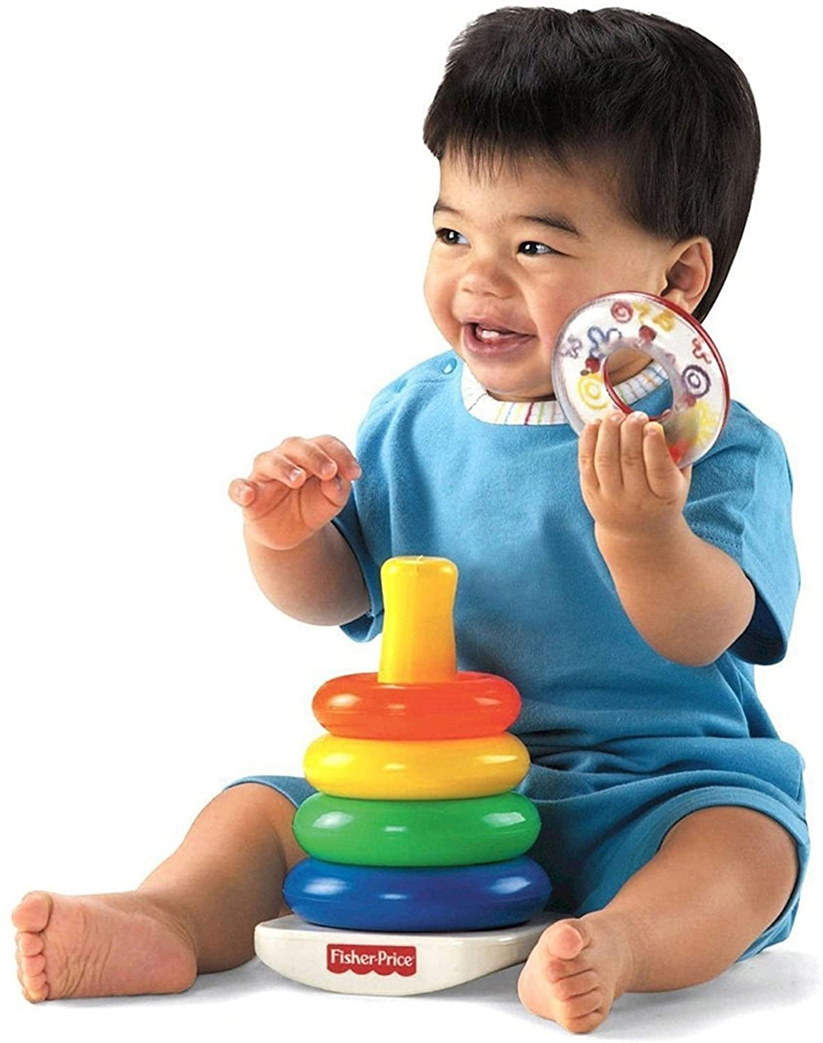 Free Shipping New Fisher-Price Baby`s First Blocks and Rock Stack Bundle 