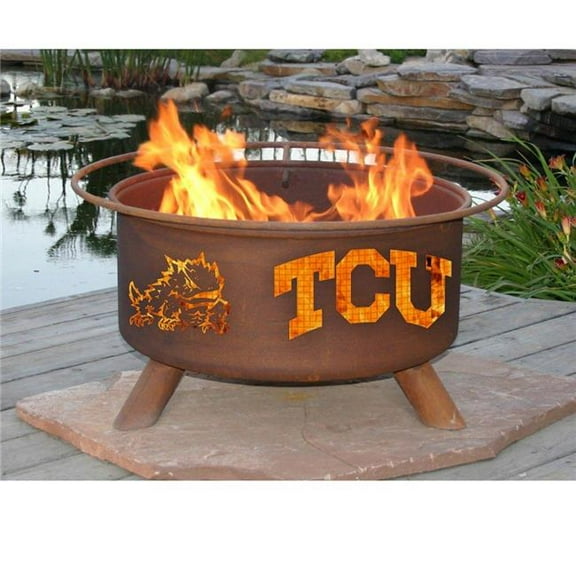Patina Products Texas Christian University Fire Pit - Natural Rust - 50 lbs