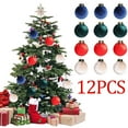 thumbnail image 5 of Axiiglly 12Pcs Christmas Balls Ornaments, 60mm Shatterproof Velvet Christmas Balls Set for Xmas Trees Hanging Balls Decorations, Home Holiday Party Indoor Outdoor Decor-Multicolor, 5 of 8