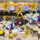 thumbnail image 3 of 8 globos de estrella, globos de papel de aluminio con estrella de explosión dorada enorme para cumpleaños, baby shower, boda, despedida de soltera, fiesta disco, 3 of 5