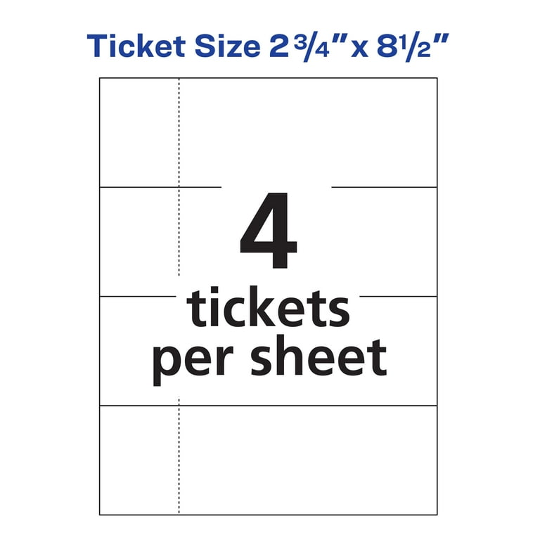 Printable tickets 2024
