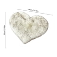 thumbnail image 3 of Byujiro Heart Shaped Fluffy Rug, Soft Plush Bedside Floor Mat for Bedroom Living Room, Non Slip Washable Carpet, 16 x 20 Inches, 3 of 6