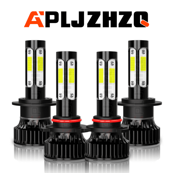 For Ford Fiesta 2011-2019 9005 H7 Combo Kit LED Headlight High Low Beam Bulbs 6000K