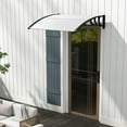 thumbnail image 2 of Costway 48" x 40" Window Outdoor Awning Door Canopy Exterior Awning Canopy Black, 2 of 9