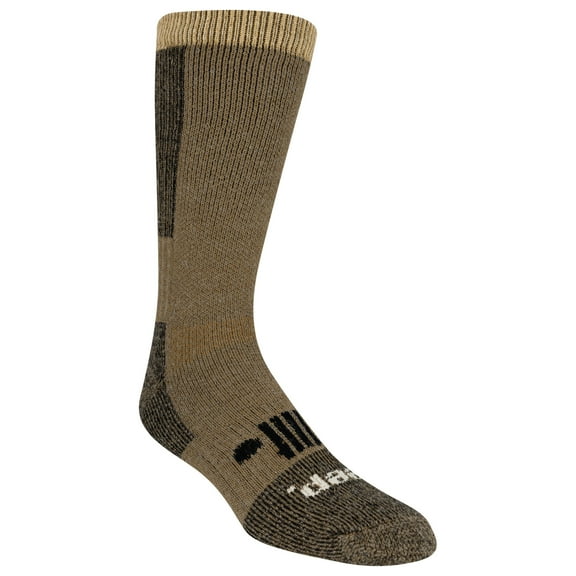 JEEP Men's Rugged Wool Blend Crew Socks - 1 Pair Pack- Heavyweight Cushioned Comfort and Blister Prevention