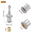 thumbnail image 2 of Uxcell 20x52mm Lamp Shade Finial, 2Pcs Lamp Finials Caps Knob M10*1mm Threaded, Silver Tone, 2 of 6