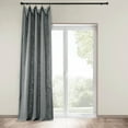 thumbnail image 2 of Pewter Grey Heavy Faux Linen Curtain (1 Panel), Pewter Grey, 50W X 84L, 2 of 6