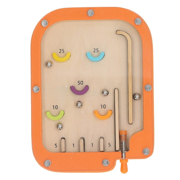 Kids Handheld Pinball Game Educational Early Learning Bright Color Fine Motor Safe Pinball Maze Game