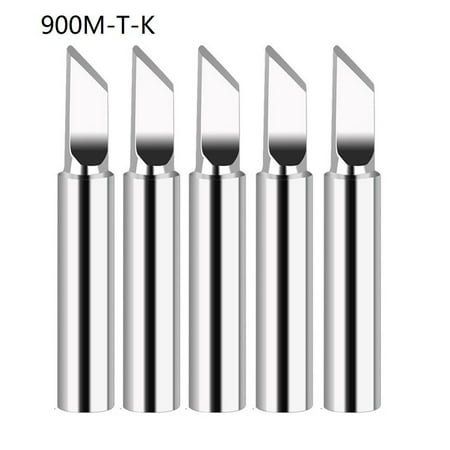 

QXKE 5pcs 900M-T Copper Soldering iron tips Lead-free welding solder tools