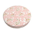 thumbnail image 2 of Xecao's Easter Bunny Print Stool Covers offer stylish, washable protection for PU round bar stools, perfect for home or commercial use., 2 of 7