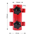 thumbnail image 4 of Ensemble de 2 Pcs de Mâtx de Store Tube Fixe Coupe-Vent Réglable Accessoires de Support de Tente de Camping Extérieur-Rouge, 4 of 5