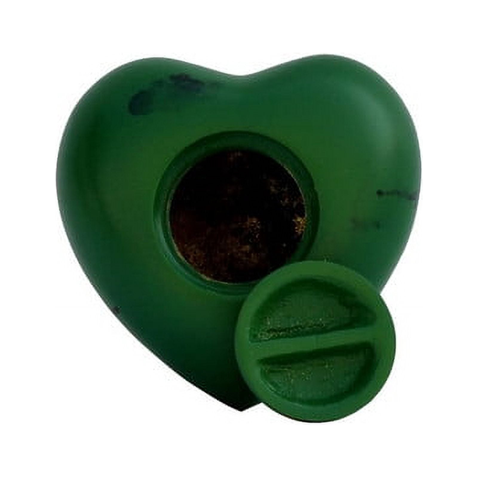 SHREYAS Heart Shaped GREEN DZ Solid Material Cremation Urns Keepsake Vase for Human & Pet Ashes