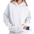thumbnail image 5 of Womens Hoodies Oversized Sweatshirt Cozy Sweaters Basic Pullover Shirts Large Kangaroo Pocket Casua Fall Outfits, 5 of 6