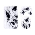 thumbnail image 1 of ABPHQTO Trazos de pincel pintado a mano de arte abstracto sobre papel Juego de alfombras de baño de 3 piezas Alfombra de baño Alfombra de contorno y tapa de inodoro, 1 of 2