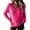 Hot Pink -BT48, variant on Dwellite Sweaters for Women Knit Long Sleeve V Neck Lightweight Casual Tops Fall Fashion Clothing Business Casual Outfits Navy XL