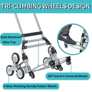 Takira Stair Climbing Cart - Heavy Duty Hand Truck with Silent Wheels for Stairs & Flat Surfaces.
