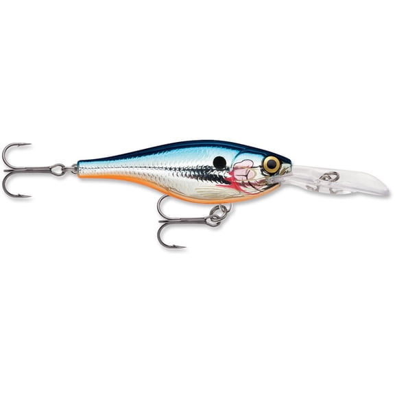 Rapala Shad Rap Rattlin' Suspending 07 Crankbait Silver Blue