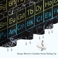 thumbnail image 6 of Math Equations Periodic Table Black Pattern Shower Curtain 84"x72" ,Bathroom Decorative Shower Curtains Set with 12 Hooks,Modern Waterproof Washable Shower Curtain, 6 of 6
