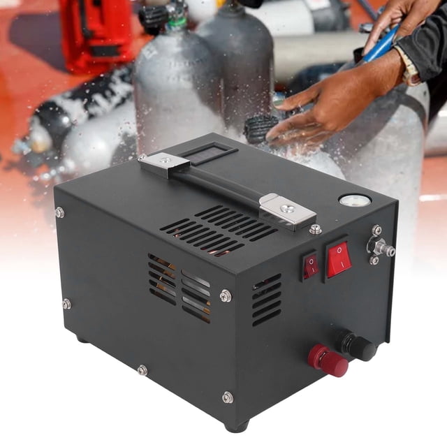 PCP Compressor Pump, DC12V Electric Air Compressor 300W Brushless Motor Oil and Water Free for Outdoor Diving