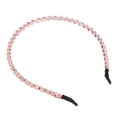 thumbnail image 7 of Unique Bargains 1 Pcs Hairband for Women Rhinestone Hair Hoop Headband Pink 0.24 Inch Wide, 7 of 7