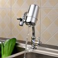 thumbnail image 2 of Faucet Water Filter, Tap Water Purifier for Kitchen and Bathroom (Silver)-, 2 of 5