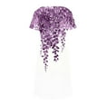thumbnail image 5 of Dresses for Women Short-sleeved V-neck Summer Print Casual Dress, 5 of 5