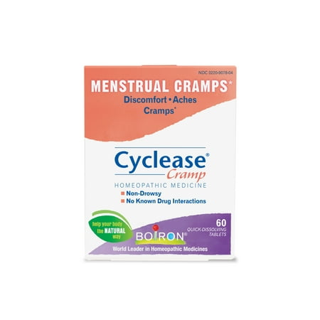 Boiron Cyclease Menstrual Cramp Relief Tablets, 60